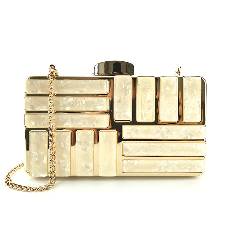 Gold Acrylic Clutch Bags For Women 2019 New Shoulder Bag Fashion Gold Acrylic Clutch Bags For Women 2019 New Shoulder Bag Fashion